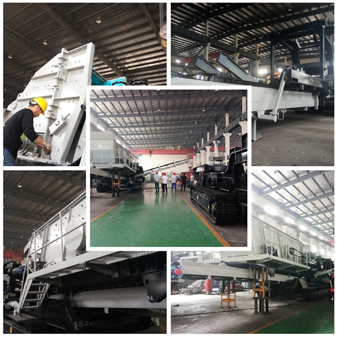 履帶反擊式移動(dòng)破碎站